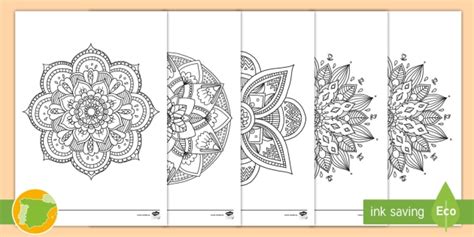 Hojas de colorear: Mandalas