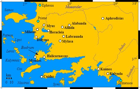 Mausoleum Of Halicarnassus Map