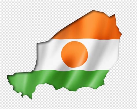 Premium PSD | Niger flag map