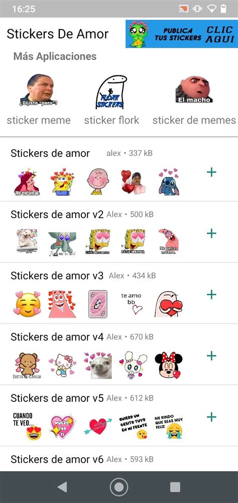 Stickers der Liebe für WhatsApp 4.1.4 - Download für Android APK Kostenlos