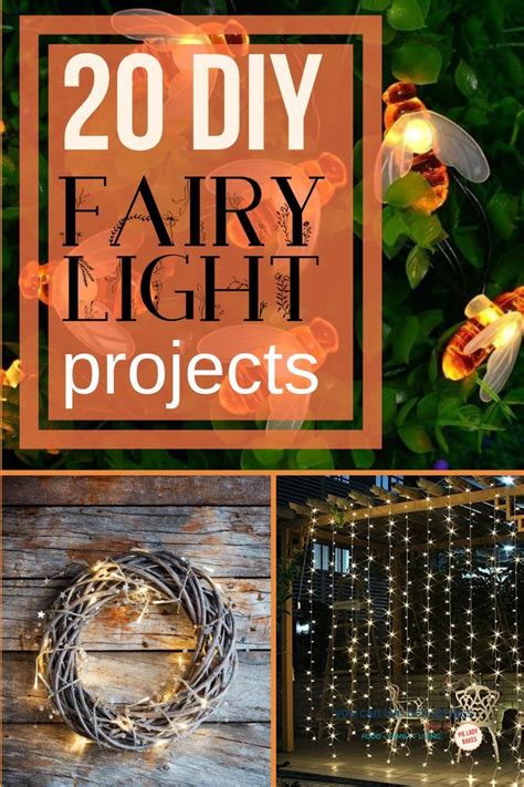 some fairy lights that are hanging on the side of a wooden fence with ...