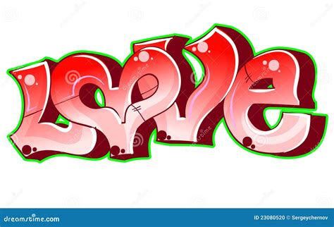 Graffiti urban art. Love stock vector. Illustration of grafiti - 23080520