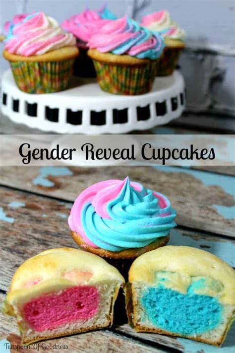 Teaspoon Of Goodness - Gender Reveal Cupcakes