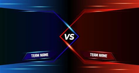 Premium Vector | Versus background vs battle team fight vector template