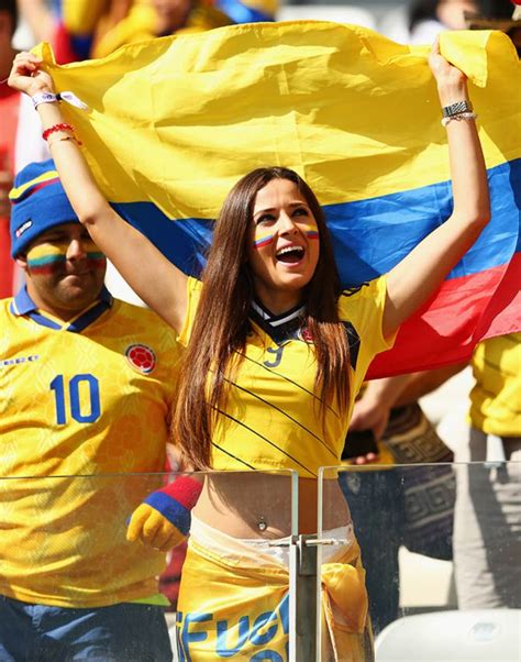 PHOTOS: Colombia fans dance their way into heart of Brazil - Rediff Sports