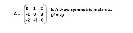 Skew Symmetric Matrix in C# | Zero C#