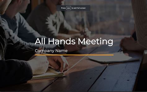 All hands meeting | Free PDF & PPT Download