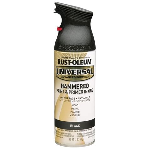 Rust-Oleum Universal General Purpose Gloss Black Hammered Spray Paint ...