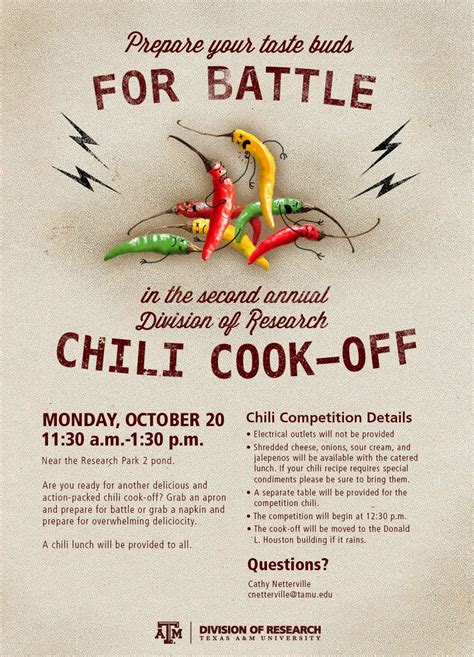 Chili Cook-off flyer/poster | Chili cook off, Cook off, Chili