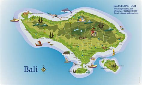 Peta Bali - Bali Global Tour