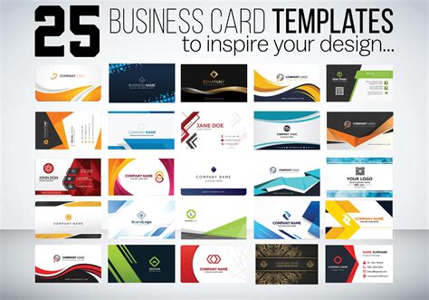 Free Printable Business Card Template Download - Idea Landing Blog