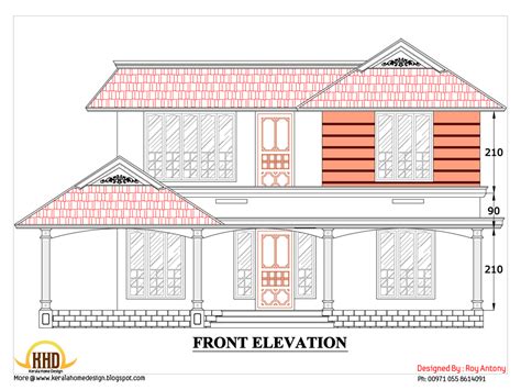 2d house plan - Sloping/Squared roof | Indian Home Decor