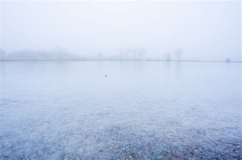 Premium Photo | Frozen lake for background