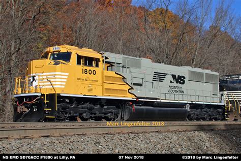 NS Diesel Locomotive Roster - EMD SD70ACC Nos. 1800-1851