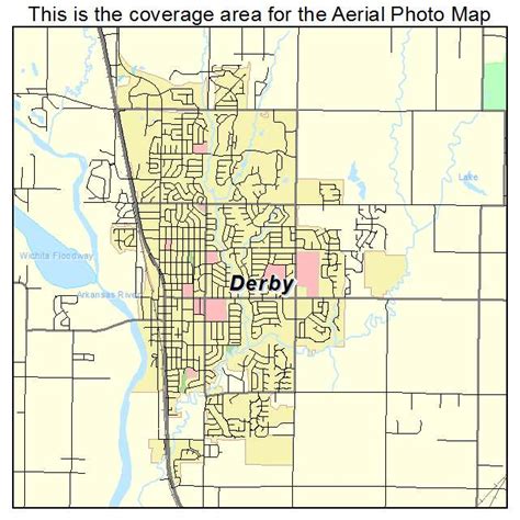 Aerial Photography Map of Derby, KS Kansas