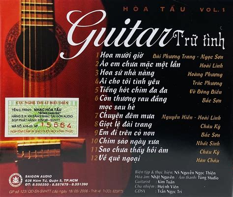 Guitar trữ tình - Hoà tấu vol 1