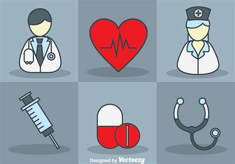 Doctor And Nurse Vector Set 121747 Vector Art at Vecteezy