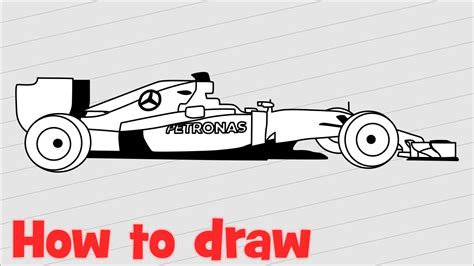 How To Draw A F1 Car Step By Step Easy - Car Retro