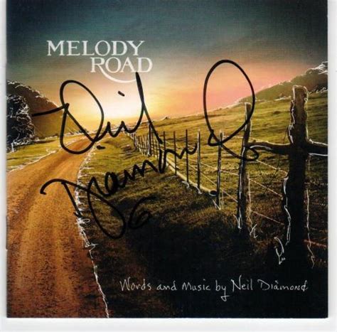 Neil Diamond Melody Road signed CD Cover from Barnes and Noble Signing