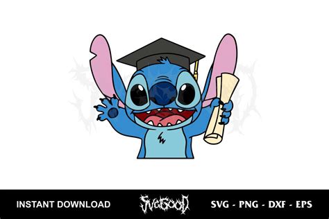 Stitch Graduation SVG - SVGGOOD