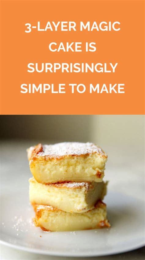 How to Make 3-Layer Magic Cake | Dessert recipes, How sweet eats, Magic ...