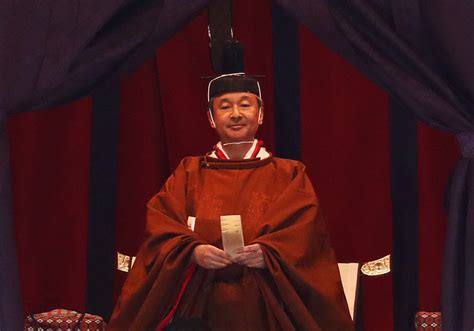 Japanese Emperor Naruhito enthroned in elaborate, brief ceremony | The ...