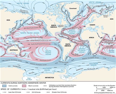 Ocean Currents Map For Kids