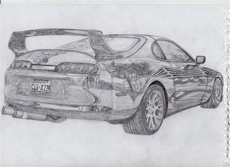 Toyota Supra mk4 drawing by Remumisa on DeviantArt