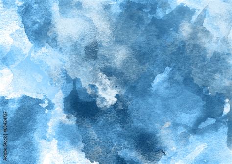 Dark Blue Watercolor Background