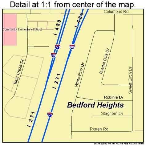 Bedford Heights Ohio Street Map 3904920