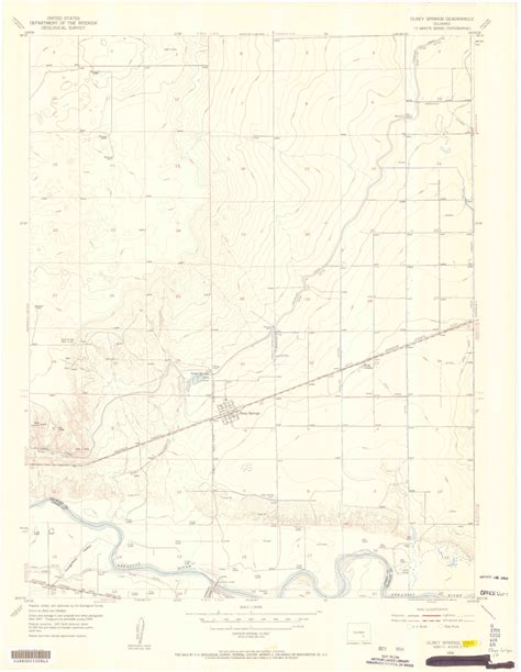 Classic USGS Olney Springs Colorado 7.5'x7.5' Topo Map – MyTopo Map Store