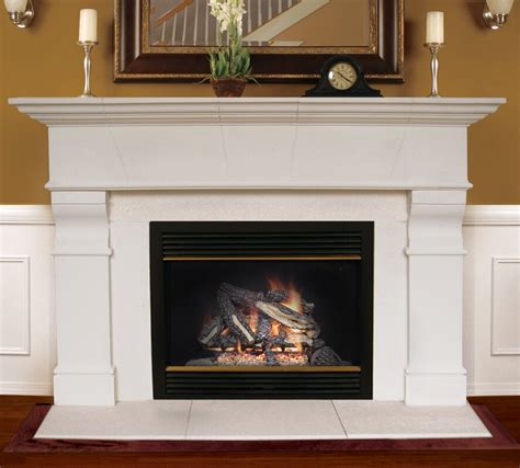 Americast Architectural Stone Roosevelt Fireplace Mantel Surround ...