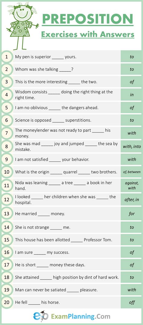 Prepositional Phrase Worksheet With Answers – Imsyaf.com