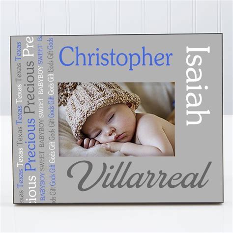 #14861 - Darling Baby Boy Personalized Picture Frame | Personalized ...