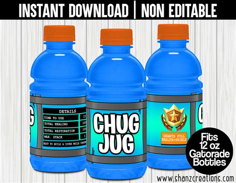 Chug Jug Label Free Printable - FREE Printable A-Z