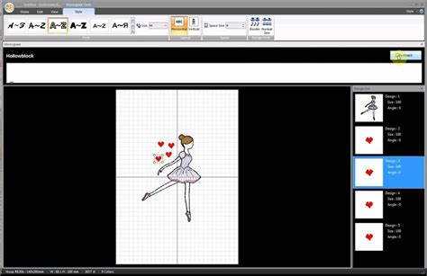 Janome 500E Embroidery Editor Software Creating Designs | Machine ...