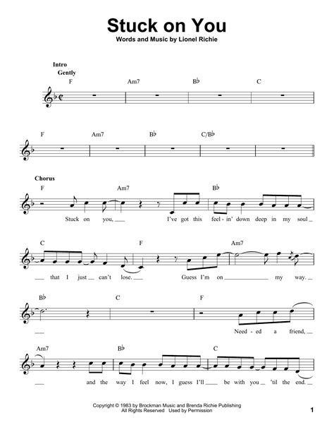 Stuck On You | Sheet Music Direct