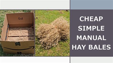 The Cheapest, Simplest DIY Hay Baler - YouTube