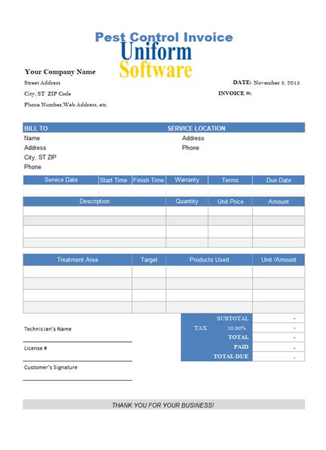 Pest Control Templates Free Download