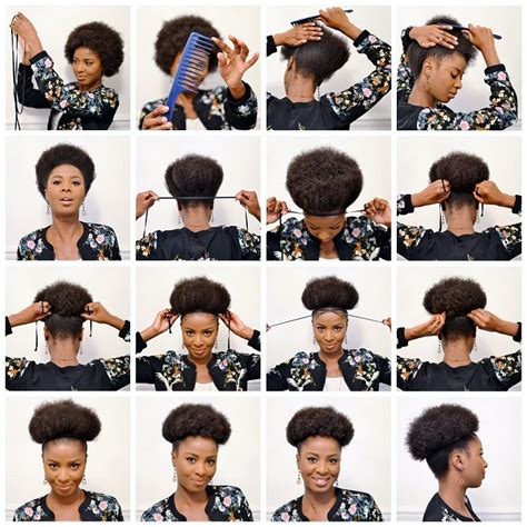 my fair hair: How To Create and Moisturize an Afro Puff