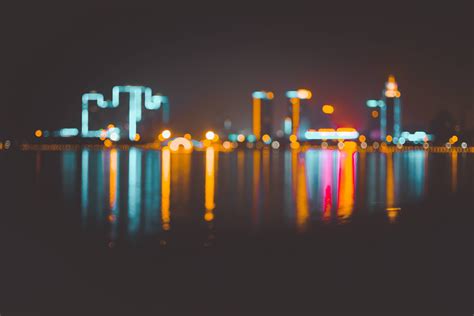 Bokeh Blur City In Night Wallpaper, HD City 4K Wallpapers, Images and ...