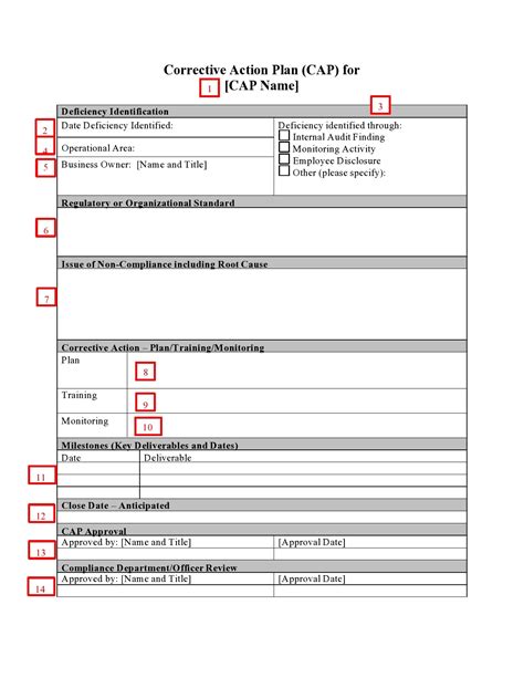 44 Best Corrective Action Plan Templates (Word / Excel)