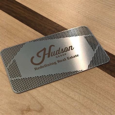 Stainless Steel Metal Business Card for a Real Estate Agent. | Metal ...