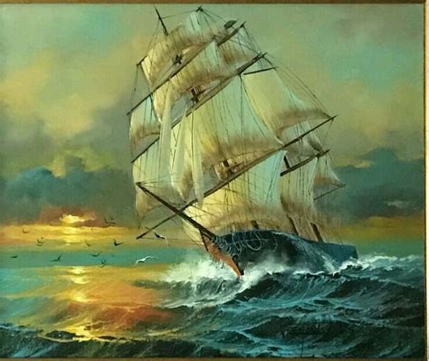 Pin by Arcangela Cerini on velieri | Ship paintings, Sailing art, Old ...