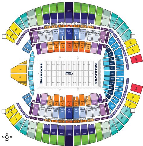 Seattle Seahawks Seating Chart at CenturyLink Field | Seattle Seahawks ...