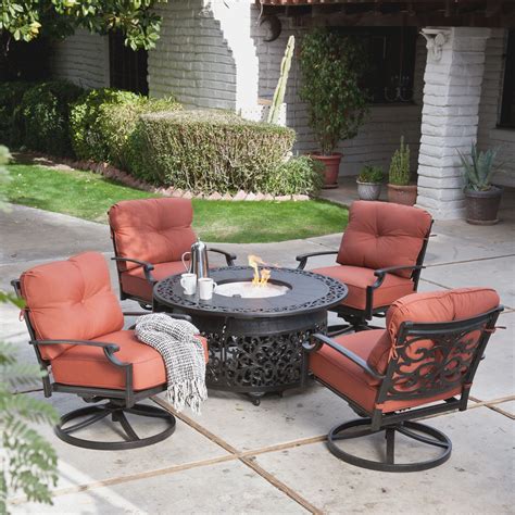 Outdoor Patio Set With Fire Pit Table - Councilnet