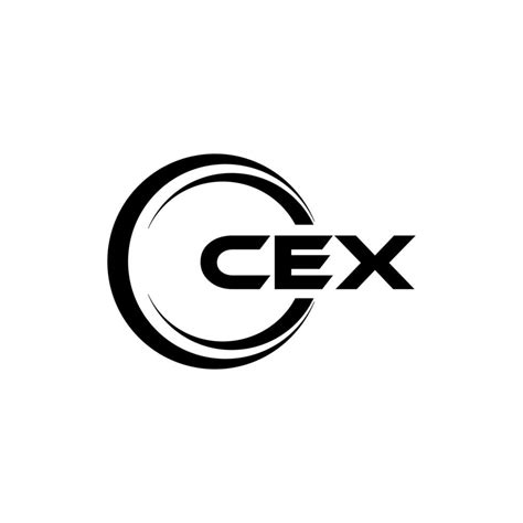 CEX letter logo design in illustration. Vector logo, calligraphy ...