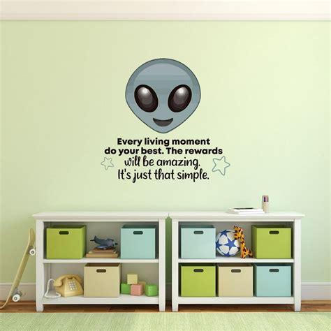 Your Best Alien Aliens Life Quote Cartoon Quotes Decors Wall Sticker ...