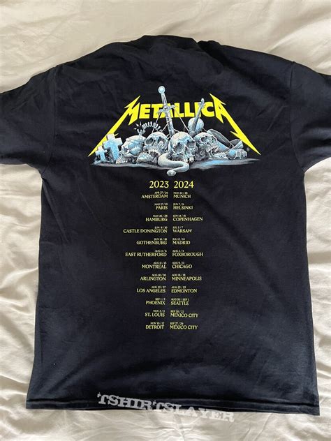 Metallica Tour Shirt 2023/2024 | TShirtSlayer TShirt and BattleJacket ...