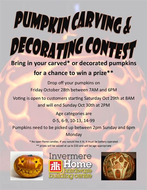 Pumpkin Carving & Decorating Contest | Invermere Home Hardware